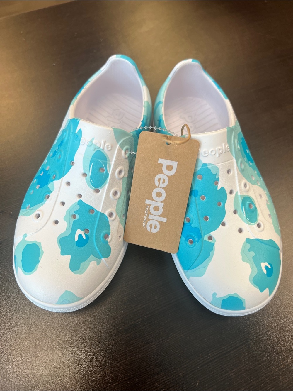 People Kids' Slip-On Shoes in Aqua/White New